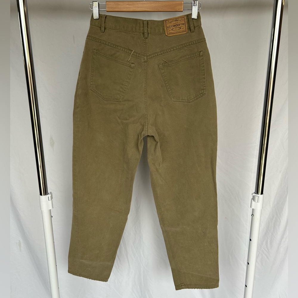 Vintage Liz Claiborne Wheat High Rise Pinched Waist Straight Leg Jeans size 8R - Picture 7 of 8